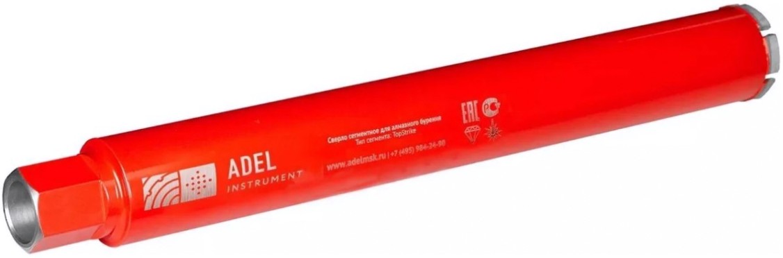 Алмазная коронка для мокрого сверления ADEL INSTRUMENT TopStrike 126/0450.10.1"1/4 [AI-1101270301]