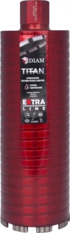 Алмазная коронка для мокрого сверления DIAM САСС 112x300х5x1,1/4UNC Extra Line Titan (арм. бетон) Алмазная коронка для мокрого сверления DIAM САСС 112x300х5x1,1/4UNC Extra Line Titan (арм. бетон)
