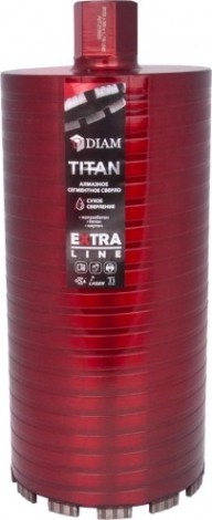 Алмазная коронка для мокрого сверления DIAM САСС 152x300х6x1,1/4UNC Extra Line Titan (арм. бетон) [313030]