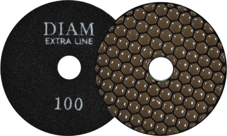 Алмазная тарелка на липучке DIAM АГШК 100*2,0 №100 Extra Line (сухая) [000520]