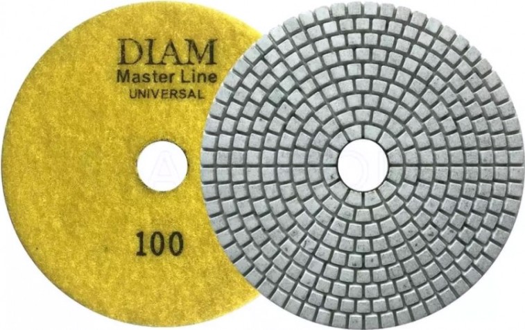 Алмазная тарелка на липучке DIAM АГШК 100*2,5 №100 Master Line Universal (сухая/мокрая) [000624]