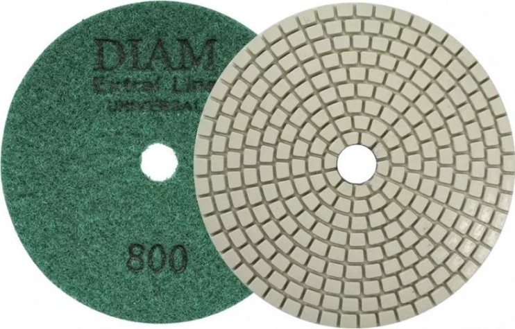 Алмазная тарелка на липучке DIAM АГШК 100*2,5 №800 Extra Line Universal (сухая/мокрая) [000676]
