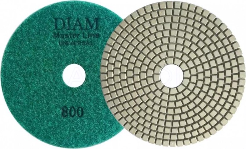 Алмазная тарелка на липучке DIAM АГШК 100*2,5 №800 Master Line Universal (сухая/мокрая) [000627]