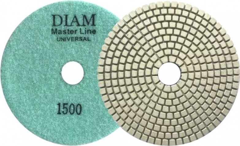 Алмазная тарелка на липучке DIAM АГШК 125*2,5 №1500 Master Line Universal (сухая/мокрая) [000649]