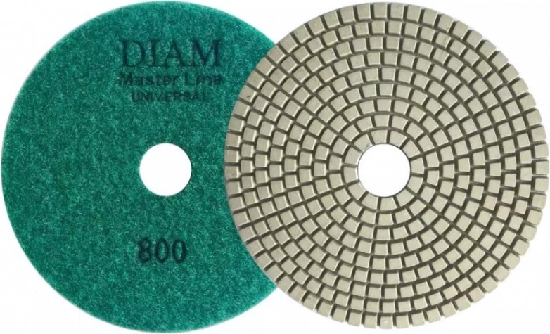 Алмазная тарелка на липучке DIAM АГШК 125*2,5 №800 Master Line Universal (сухая/мокрая) [000648]