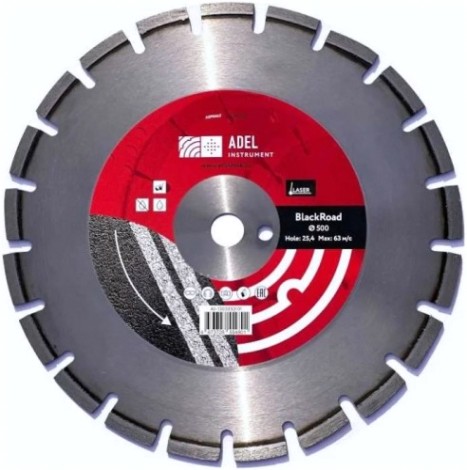 Алмазный диск для резки асфальта ADEL INSTRUMENT BlackRoad ф500*3,6*25,4 [AI-1303050101]