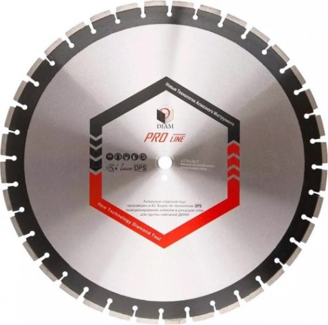 Алмазный диск для резки асфальта DIAM Pro Line 600*3,6*10*25,4 [030652]