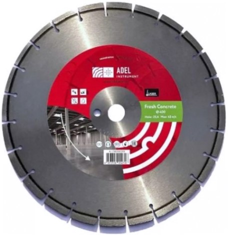 Алмазный диск для резки бетона ADEL INSTRUMENT Fresh Concrete ф400*3,2*25,4 [AI-1302030201]
