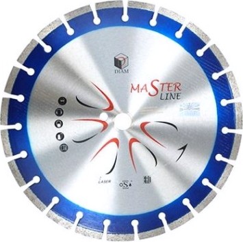 Алмазный диск для резки бетона DIAM Master Line 500*3,4*10*25,4 [000506]