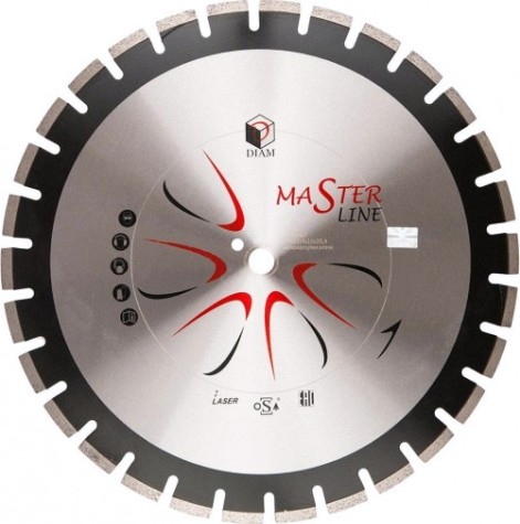 Алмазный диск для резки бетона DIAM Master Line 600*4,0*10*25,4 асфальт [000491]
