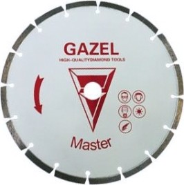 Алмазный диск для резки бетона СПЛИТСТОУН gazel 1a1rss 230x40x2,6x10x22,2x16 строит. материалы 2,5 [73089]