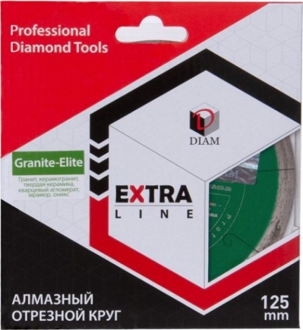 Алмазный диск для резки гранита DIAM 1A1R GRANITE-ELITE 125x1,6x7.5x22,2 [000154]