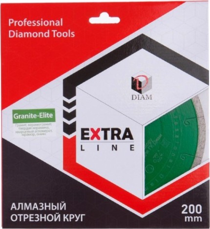 Алмазный диск для резки гранита DIAM 1A1R GRANITE-ELITE 200x1,6x7.5x25,4 [000156]