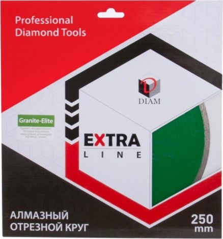 Алмазный диск для резки гранита DIAM 1A1R GRANITE-ELITE 250x1,6x7.5x25,4 мм [000202]