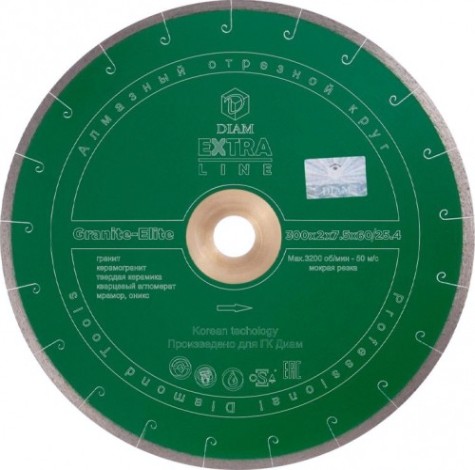 Алмазный диск для резки гранита DIAM GRANITE-ELITE 300х60.0/25.4 000414 [000414]