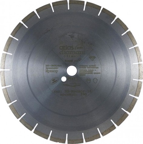 Алмазный диск для резки мрамора Atlas Diamant NS-M 400х30/25,4