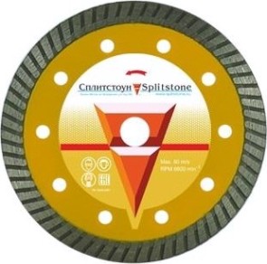 Алмазный диск для резки мрамора СПЛИТСТОУН turbo 125x2,2x10x22,2 27 сухая premium [328]