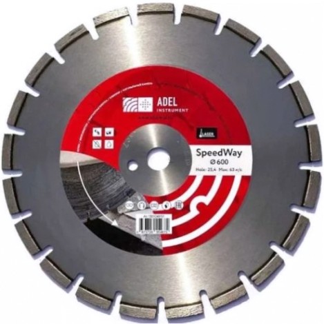 Алмазный диск универсальный ADEL INSTRUMENT SpeedWay ф600*4,0*25,4 [AI-1301060101]