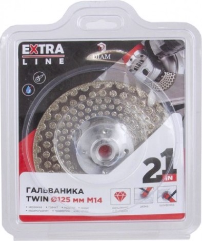 Алмазный диск универсальный DIAM TWIN 125хМ14 [000689]