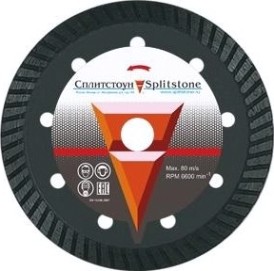 Алмазный диск универсальный СПЛИТСТОУН turbo 115x1,2x7x22,2 керамика 15 сухая premium [4806]