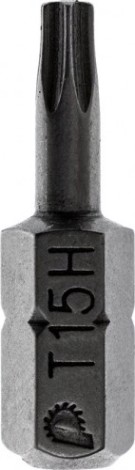Бита для заворачивания ПРАКТИКА "Профи" Torx Tamper-15х25мм отверточная (2шт) [035-646]