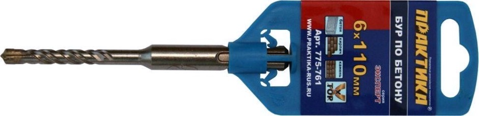 Бур SDS-plus ПРАКТИКА Х-тип 6х 50/110 мм 775-761 [775-761]