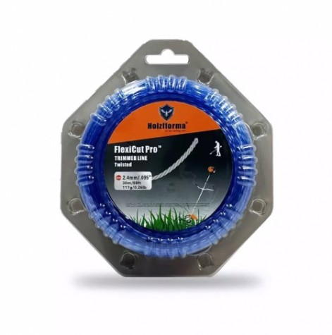 Леска триммерная HOLZFFORMA FlexiCut Pro 2.4x30m витая [TW002430PRO]