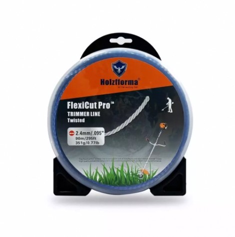 Леска триммерная HOLZFFORMA FlexiCut Pro 2.4x90m витая [TW002490PRO]