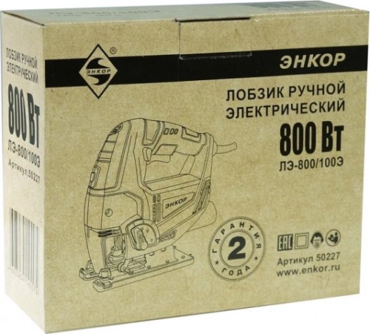 Лобзик сетевой ЭНКОР ЛЭ-800/100Э [50227]