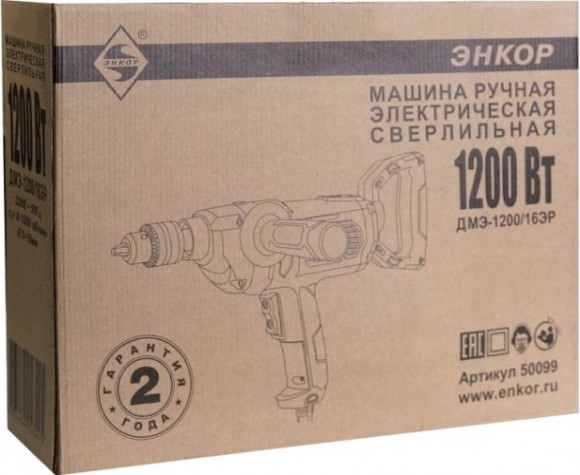 Миксер строительный сетевой ЭНКОР ДМЭ-1200/16ЭР [50099]