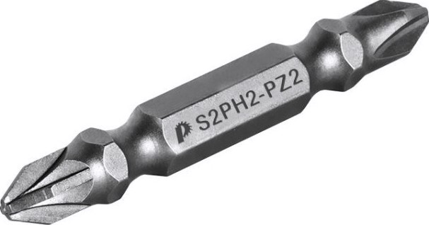 Набор бит ПРАКТИКА (10шт). PZ2х50 мм. Мастер двусторонние [798-126]