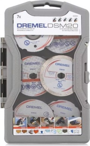 Набор отрезных дисков DREMEL DSM20 универсальный (7 предметов) [2615S705JA]