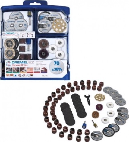 Набор принадлежностей DREMEL EZ SpeedClic универсальный (70 предметов) [2615E725JA]