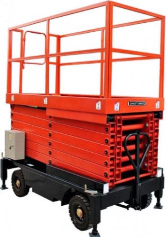 Ножничный подъемник GROST PX 05-11000 несамоходный (11 м/500 кг, AC, 380 В) 211714