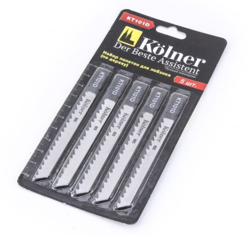 Пилки по дереву Kolner KT 101D 100х4мм, 5шт. [кн101д]