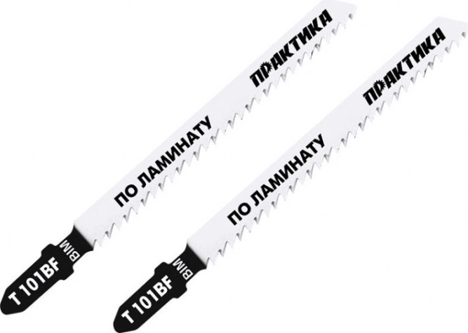 Пилки по дереву ПРАКТИКА T101BF 100х75 мм, чистый рез, BIM по ламинату (2шт.) [034-618]