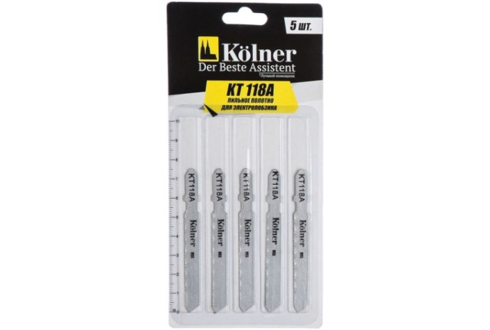 Пилки по металлу Kolner KT 118А по металлу 75х1,2мм, 5шт. [кн118а]
