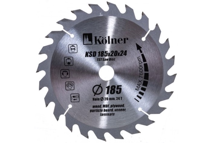 Пильный диск по дереву Kolner KSD 185x20x24T [кн185-20-24]