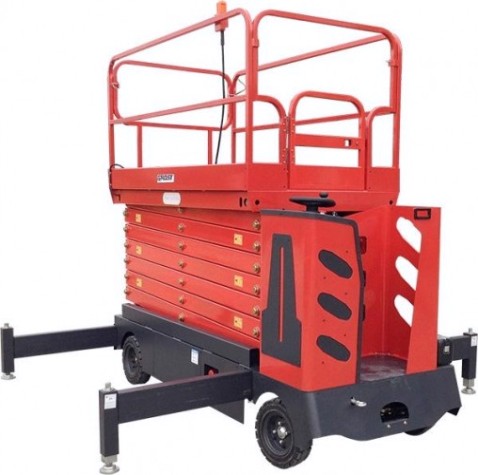 Подъемник ножничного типа самоходный GROST Sky 0.3-13 с аккум. электродв. и электропод.200025 [200025]