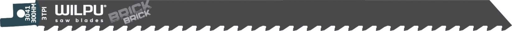 Полотна для сабельных пил WILPU 3041/300 HM для дерева, газобетона, эпоксидных материалов 1шт/ [1623000001]