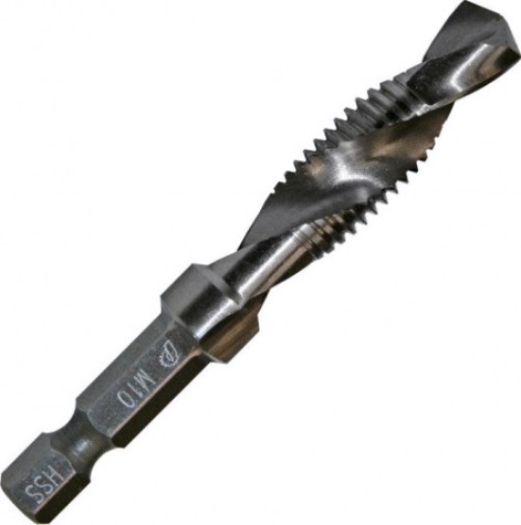 Сверло метчик ПРАКТИКА 10х1.5х72 мм HEX 1/4' (775-013) [775-013]