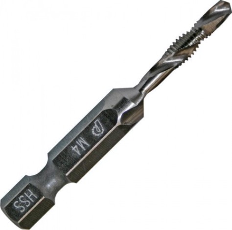 Сверло метчик ПРАКТИКА 4х0.7х52 мм HEX 1/4' (774-979) [774-979]