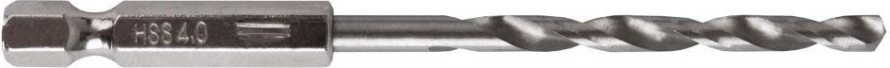 Сверло по металлу ПРАКТИКА HEX 1/4" Р6М5 4,0х95 мм [037-572]