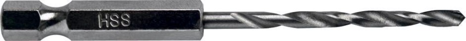 Сверло по металлу ПРАКТИКА HEX 1/4" Р6М5 4,5х100 мм [037-596]