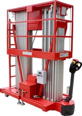 Телескопический подъемник GROST Double Drive 0.2-12 самоход., двухмачтов. (12 м/200 кг, DC) 200046 [200046]