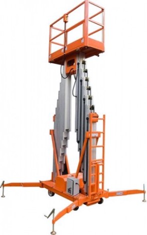 Телескопический подъемник GROST FSD 10.1000 (10 м/125 кг, DC 24В) 102727 [102727]