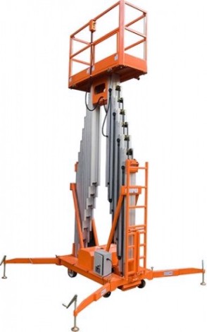 Телескопический подъемник GROST FSD 12.2000 (12 м/200 кг, АС 220В) 110004 [110004]