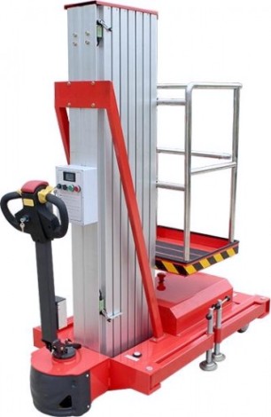 Телескопический подъемник GROST Single Drive 0.125-9 самоход., одномачтовый (9 м/125 кг) 200042 [200042]