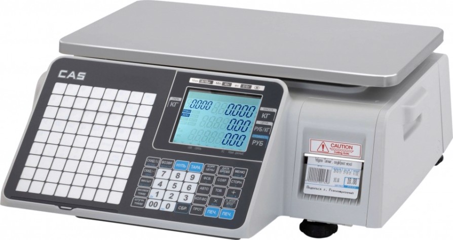 Весы торговые Cas CL3000J-15B настольные с печатью (без стойки,rs-232, usb) [1262742]