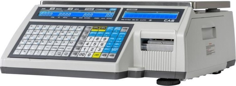 Весы торговые Cas CL5000J-30IB настольные с печатью (б/ст,rs-232,ethernet) [1262746]